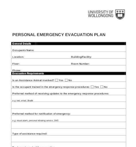 Free Emergency Evacuation Map Template - PRINTABLE TEMPLATES