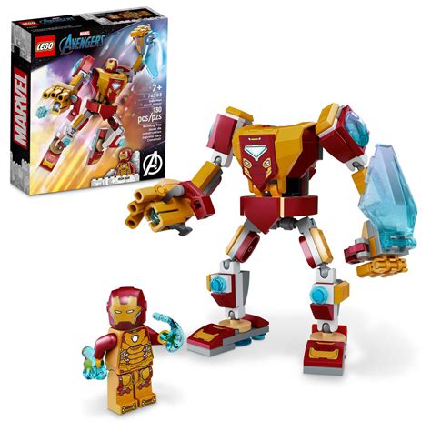 Buy LEGOMarvel Iron Man Mech Armor 76203 Building Kit; Collectible Mech ...