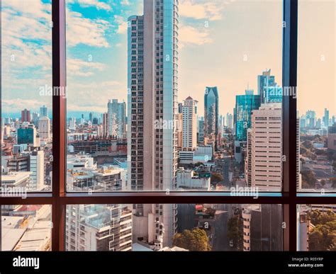 City from office window hi-res stock photography and images - Alamy