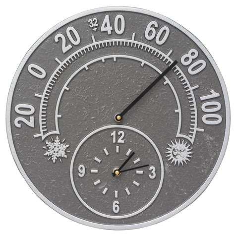 Outdoor Wall Clock And Thermometer - Ideas on Foter