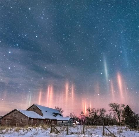 Brent Mckean on Instagram: “"Light pillars" A light pillar is an ...