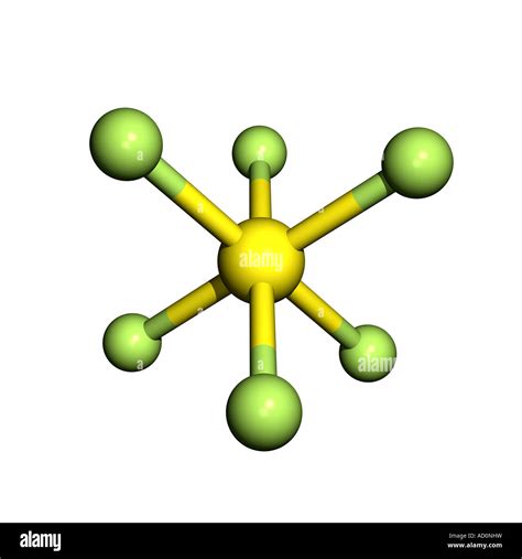 Sulfur hexafluoride molecule Stock Photo - Alamy