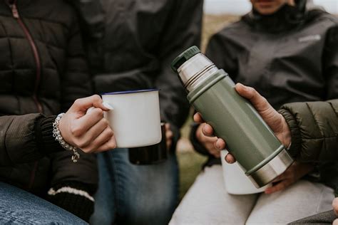 Camping stainless steel bottle, mug | Premium Photo - rawpixel