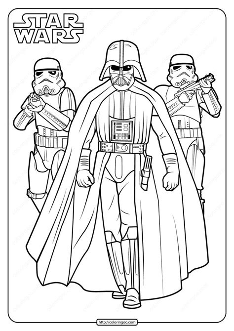 Star Wars Coloring Pages Darth Vader - KaylenaxCharles