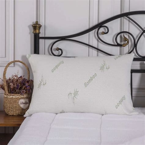 Bamboo Memory Foam Pillow With Removable Cover | Bed Pillows ...