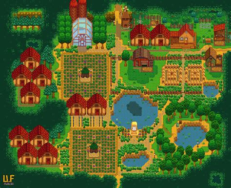 Possible Forest Farm layout, thoughts/tips? : r/StardewValley