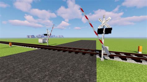 Minecraft Railroad Crossing Tutorial - YouTube