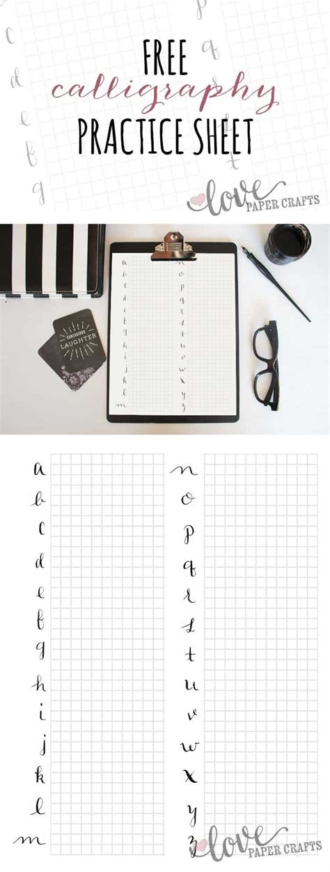 Printable Calligraphy Letter Practice Sheets