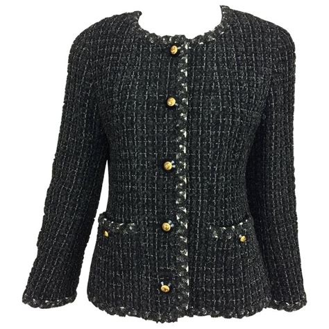 Chanel Tweed Jacket Black | ubicaciondepersonas.cdmx.gob.mx