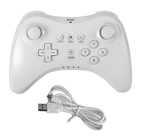 Wii U Controller, Wireless Rechargeable Bluetooth Dual Analog Controll ...