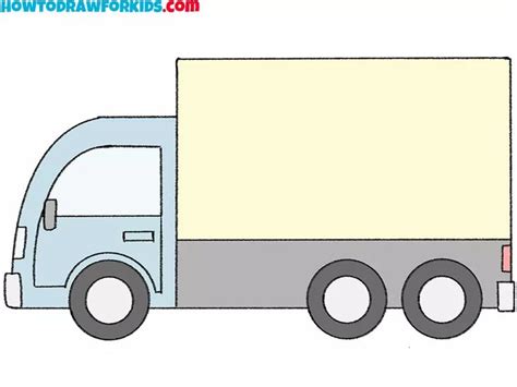 How to Draw a Cartoon Truck - Easy Drawing Tutorial For Kids