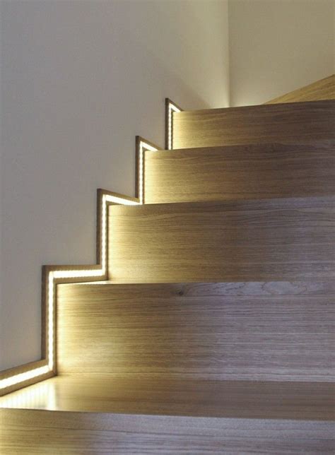 LED strips can so easily enhance your floor design! | Stair lights ...