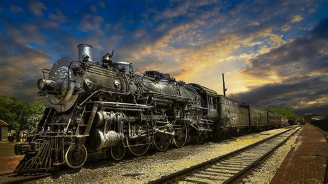 🔥 Free Download Fantastic Santa Fe Steam Train Hdr Wallpaper by ...