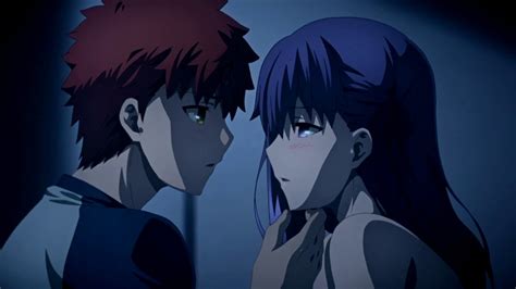 Fate Stay Night Shirou And Rin Kiss