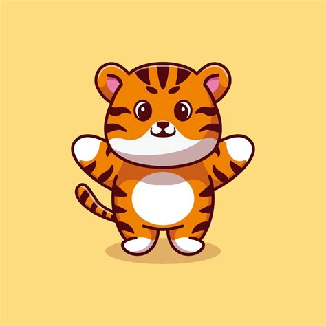 Tiger Mascot Vector Clipart