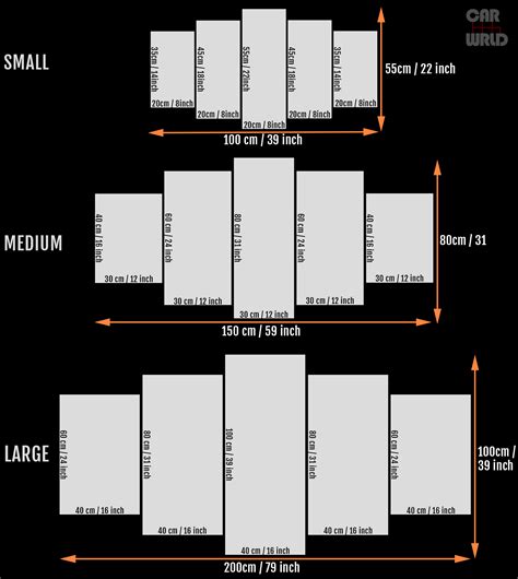 Standard Tarp Sizes Chart