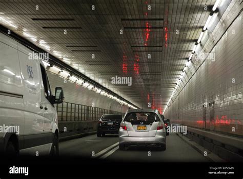 Holland Tunnel Traffic in New York - USA Stock Photo - Alamy