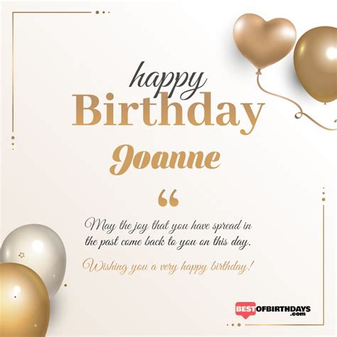 [ Joanne ] Happy birthday Free online wishes Card - Best Of Birthday