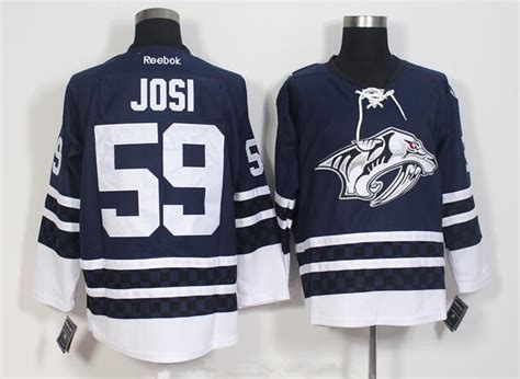 Men's Nashville Predators #59 Roman Josi Navy Blue Third Stitched NHL ...