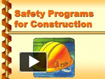 PPT – Safety Programs for Construction PowerPoint presentation | free ...