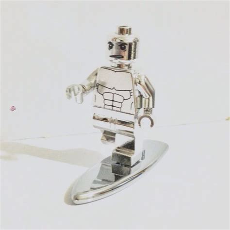 Lego Marvel Superheroes - Customized Chrome Silver, Silver Surfer ...