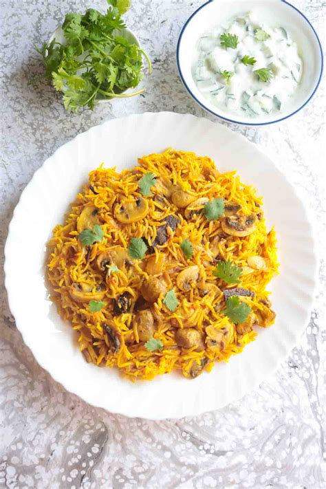 Vegan Mushroom Biryani (Instant Pot) – Masalachilli