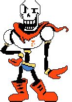 Papyrus sprite - Transparent + Colored + Outlined by RealityWarper45 on ...