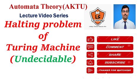 Halting problem of Turing Machine | Undecidable problem | Unsolvable ...