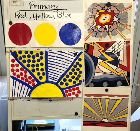 Kindergarten Lichtenstein's in Primary Colors! | Color art lessons ...