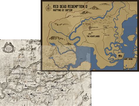 Red Dead Redemption 2 Map In Real Life - Image to u