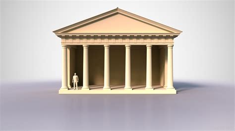 ArtStation - Roman Doric Temple | Game Assets