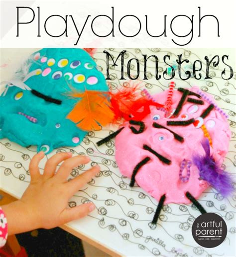 Playdough Monsters (And Other Fun Ideas with Poke-Ins)