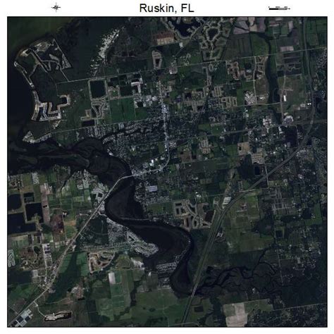 Aerial Photography Map of Ruskin, FL Florida