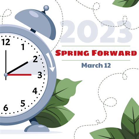 DDaylight saving time. Clock set to an hour ahead March 12, 2023 ...