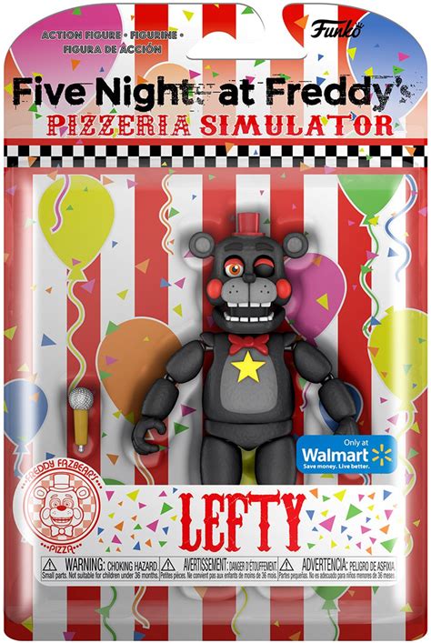 Funko Five Nights at Freddys Pizzeria Simulator Lefty Exclusive Action ...