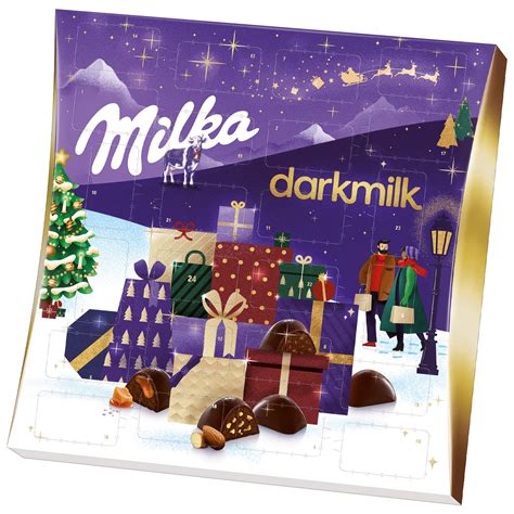 Milka Dark Milk Adventskalender 1 x 210g I mit Schokolade I ...