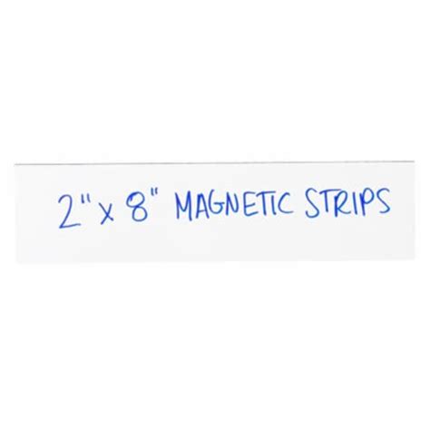 Box Partners LH179 2 x 8 in. White Warehouse Labels - Magnetic Strips ...