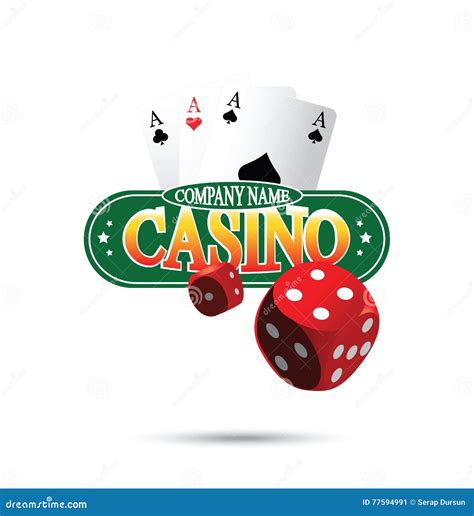 Casino Logo Design Concept stock illustration. Illustration of golden ...