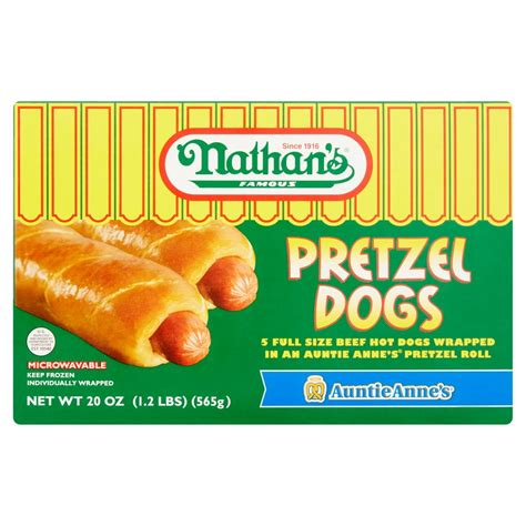 Nathan's Auntie Anne's Famous Pretzel Dogs, 20 Oz - Walmart.com ...