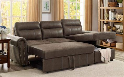 Brown Sleeper Sofa With Chaise - Sofa Design Ideas