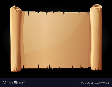 Old paper scroll blank papyrus template Royalty Free Vector