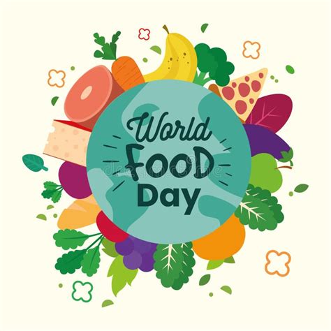 World food day poster stock vector. Illustration of food - 198873778