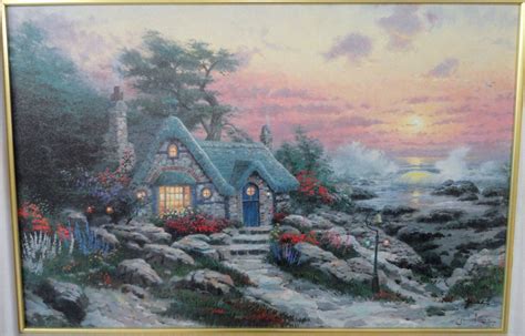 Cottage by the Sea. Painted by Thomas Kinkade. http://www.thomaskinkade ...