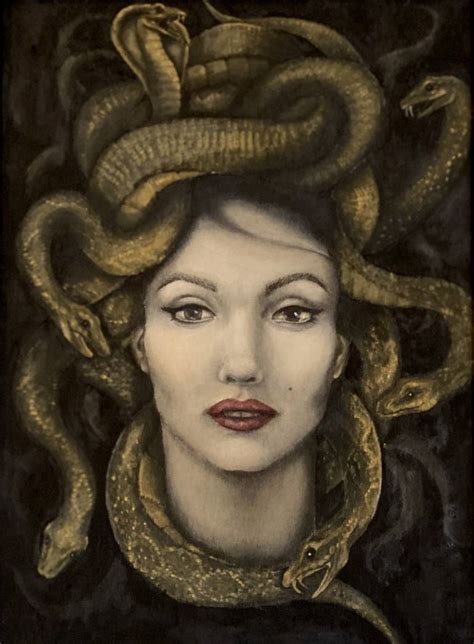 Medusa Painting by Edoardo Erfini | Saatchi Art