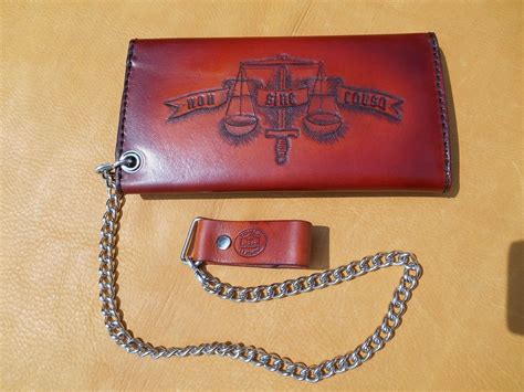 Hand Crafted Biker Chain Wallet by Alamo Custom Leather | CustomMade.com