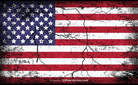 Tattered American Flag Vector at GetDrawings | Free download