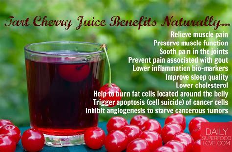 Health Benefits For Tart Cherry Juice - health benefits