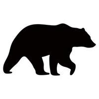 Black Bear Silhouette Pattern