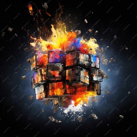 Premium AI Image | Abstract 3d cubes background wallpaper with glass ...