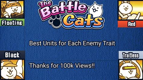 The Battle Cats - Best Units for Each Enemy Trait - YouTube